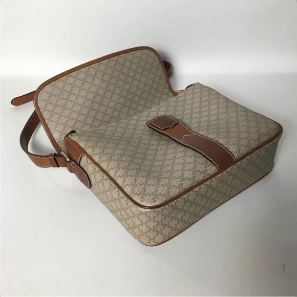 Celine Tan and Brown Crossbody Bag - Picture 8 of 11